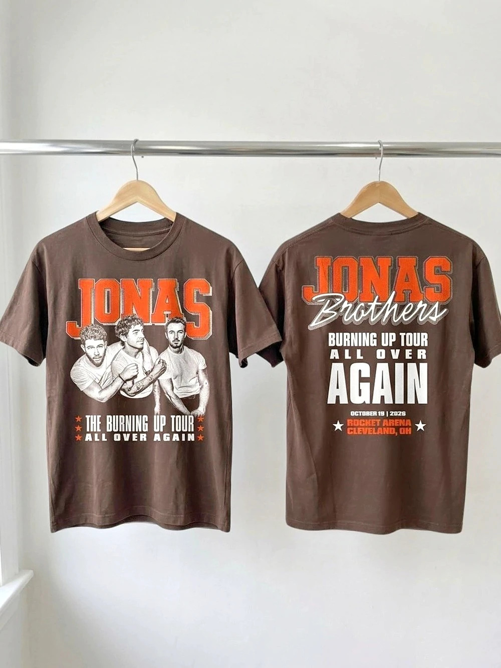 Jonas Brothers Burning Up All Over Again Tour Cleveland OH 2026 T-Shirt
